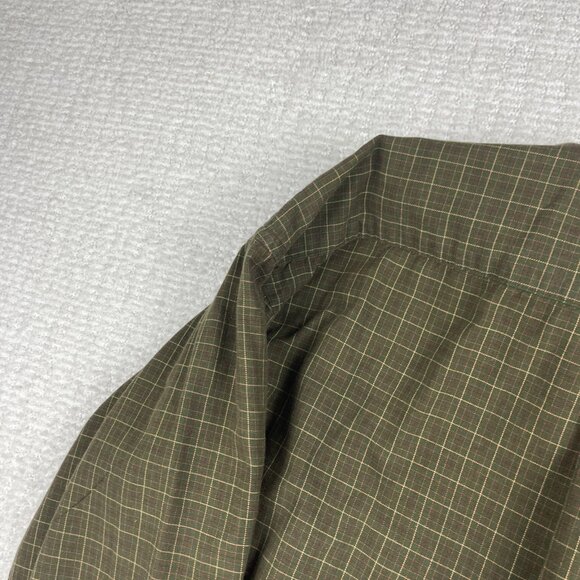 Viyella Long Sleeve Shirt Green / Red Plaid Wool Blend Button Down Men's Size L - Picture 16 of 16